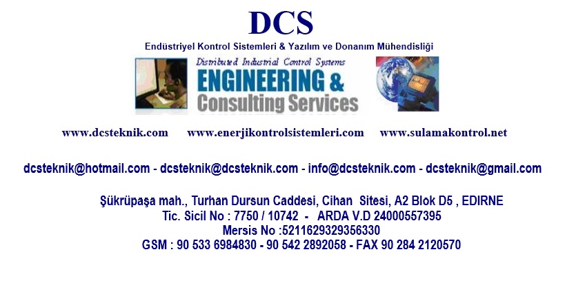 DCS Otomasyon ve Kontrol Sistemleri Yazılım ve Donanım Mühendisliği